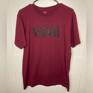 Vans size medium maroon t-shirt